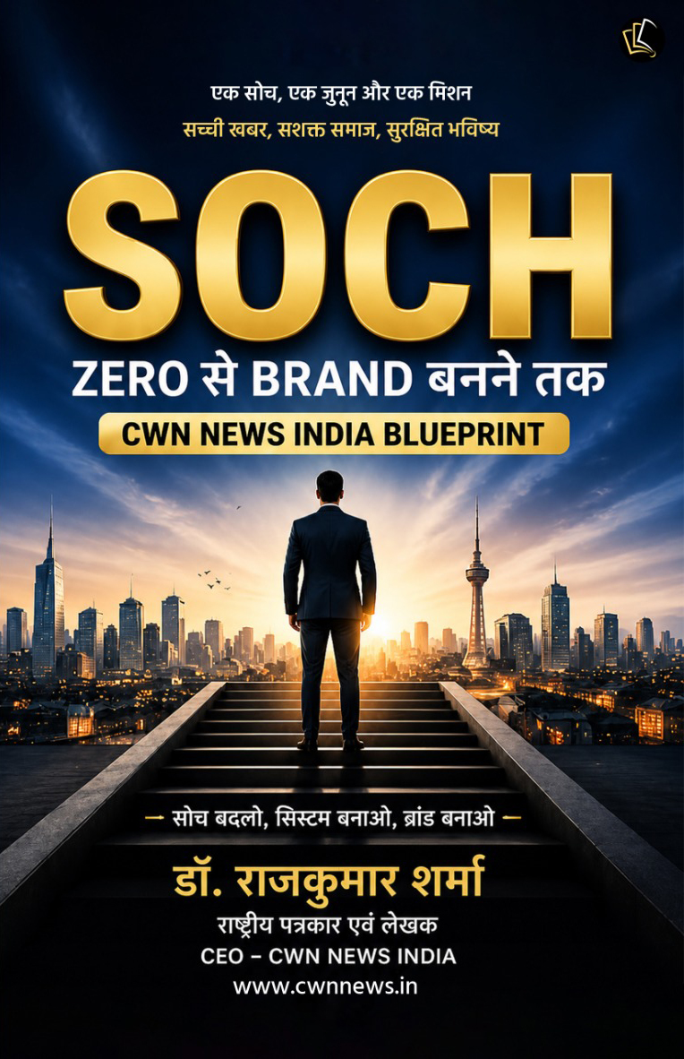 SOCH: ZERO से BRAND बनने तक की पूरी सोच  CWN NEWS INDIA BLUEPRINT