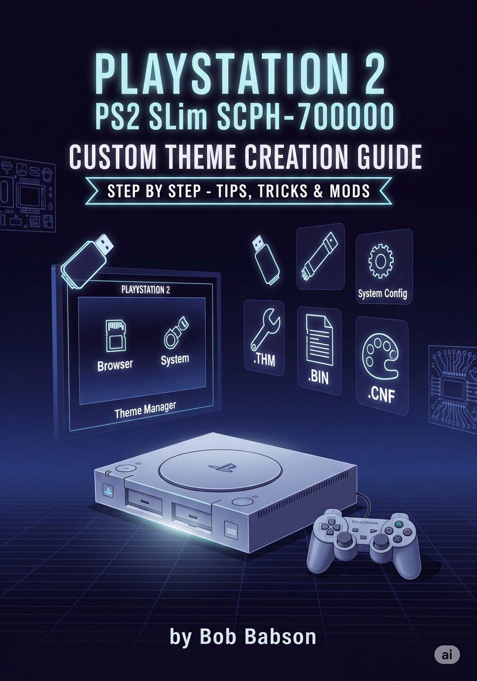 PlayStation 2 PS2 Slim SCPH-70000 Custom Theme Creation Guide - Step by Step